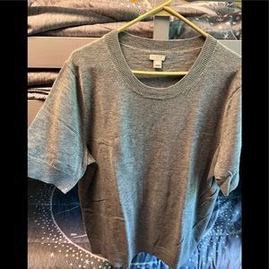 J. Crew XXL Grey Short Sleeve Sweater